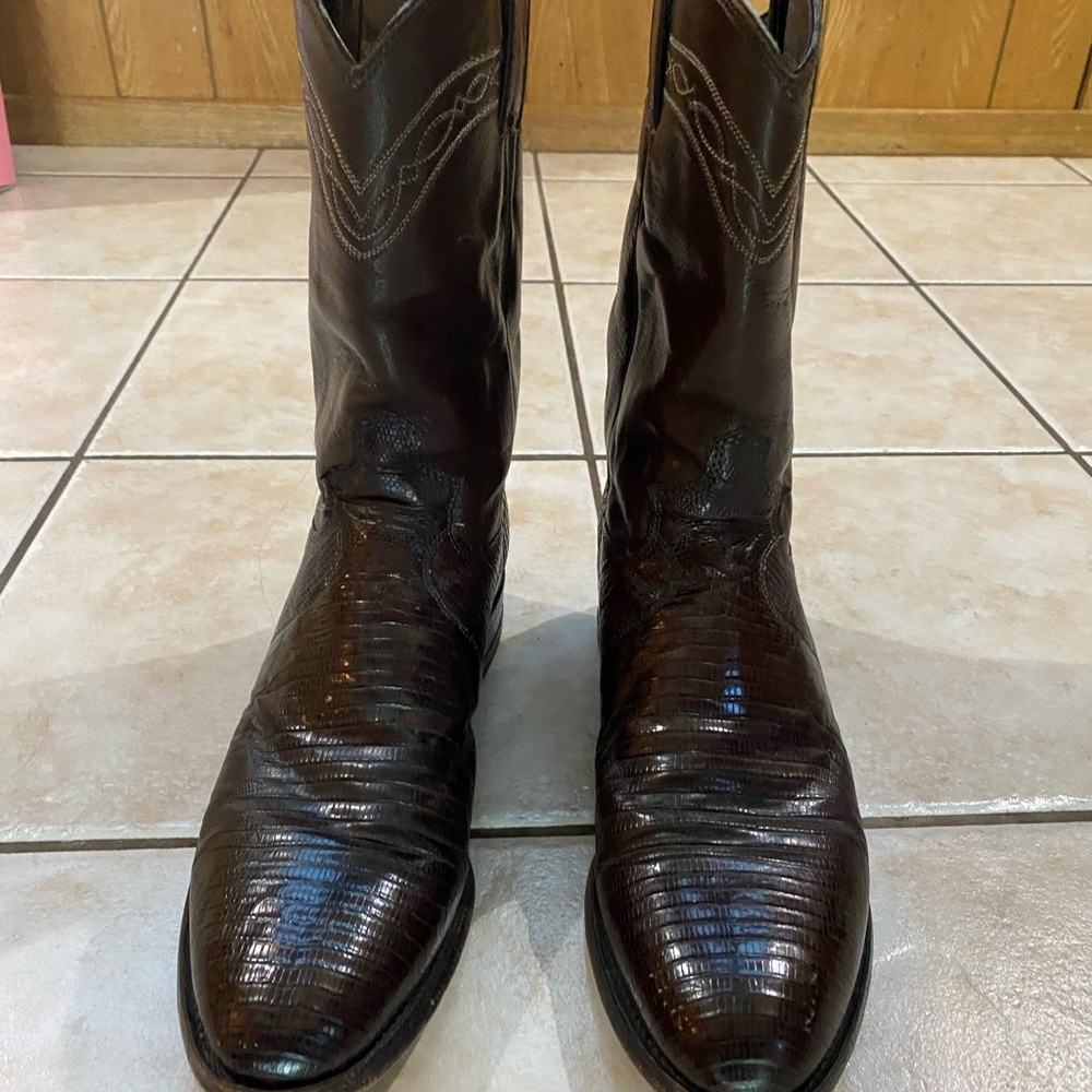 Vintage Authentic Justin Lizard Men’s Boots